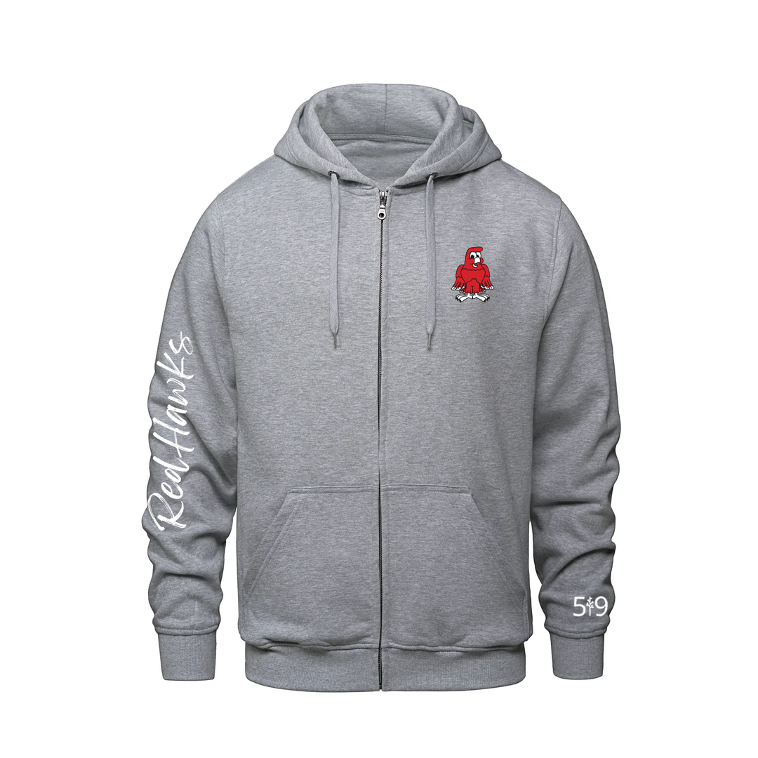 RIVER HEIGHTS SIGNATURE SLEEVE ZIP-UP HOODIE (UNISEX)