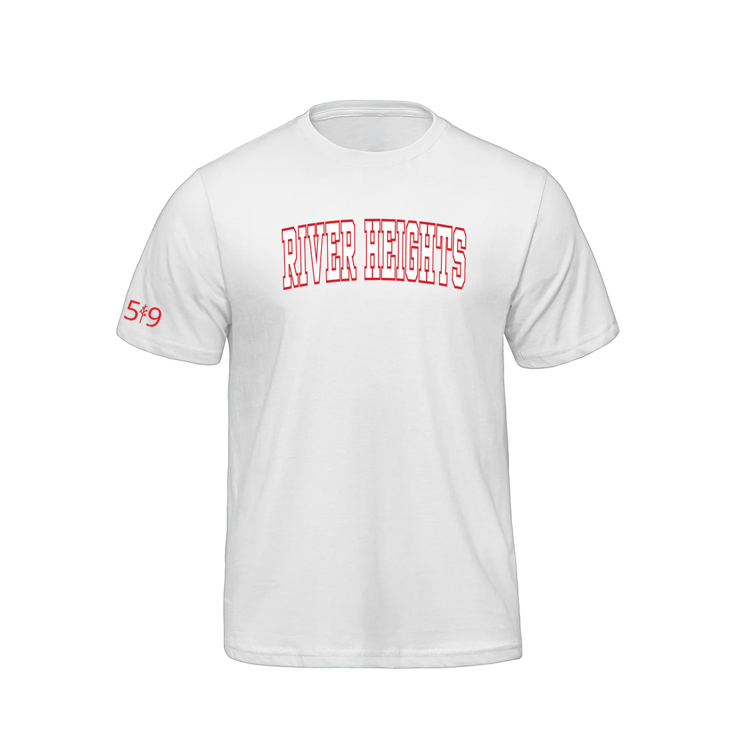 RIVER HEIGHTS VARSITY TEE (MENS)