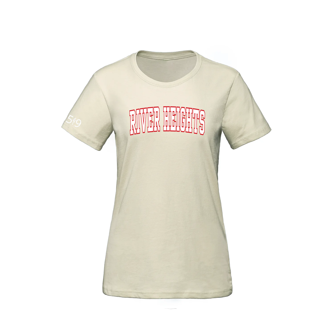RIVER HEIGHTS VARSITY TEE (WOMENS)