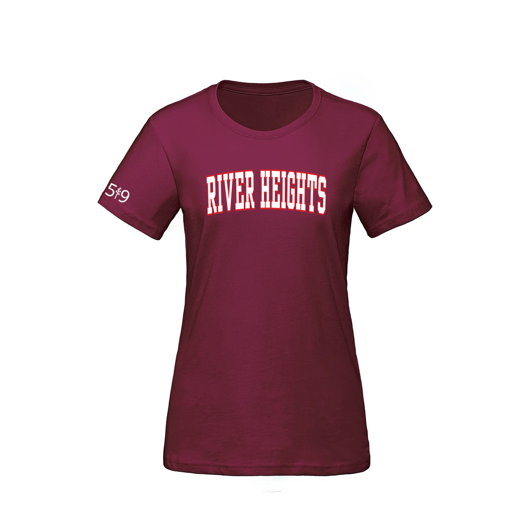 RIVER HEIGHTS VARSITY TEE (WOMENS)