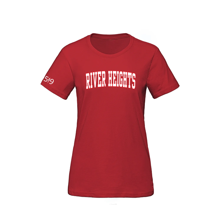 RIVER HEIGHTS VARSITY TEE (WOMENS)