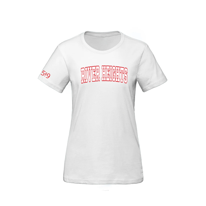 RIVER HEIGHTS VARSITY TEE (WOMENS)