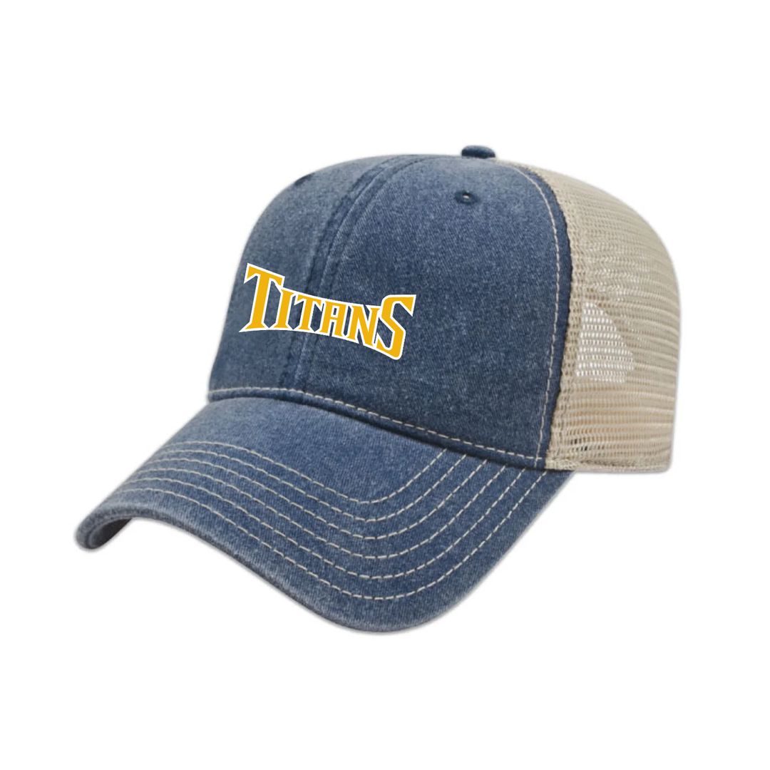 RMC TITANS EMBROIDERED VINTAGE TRUCKER CAP