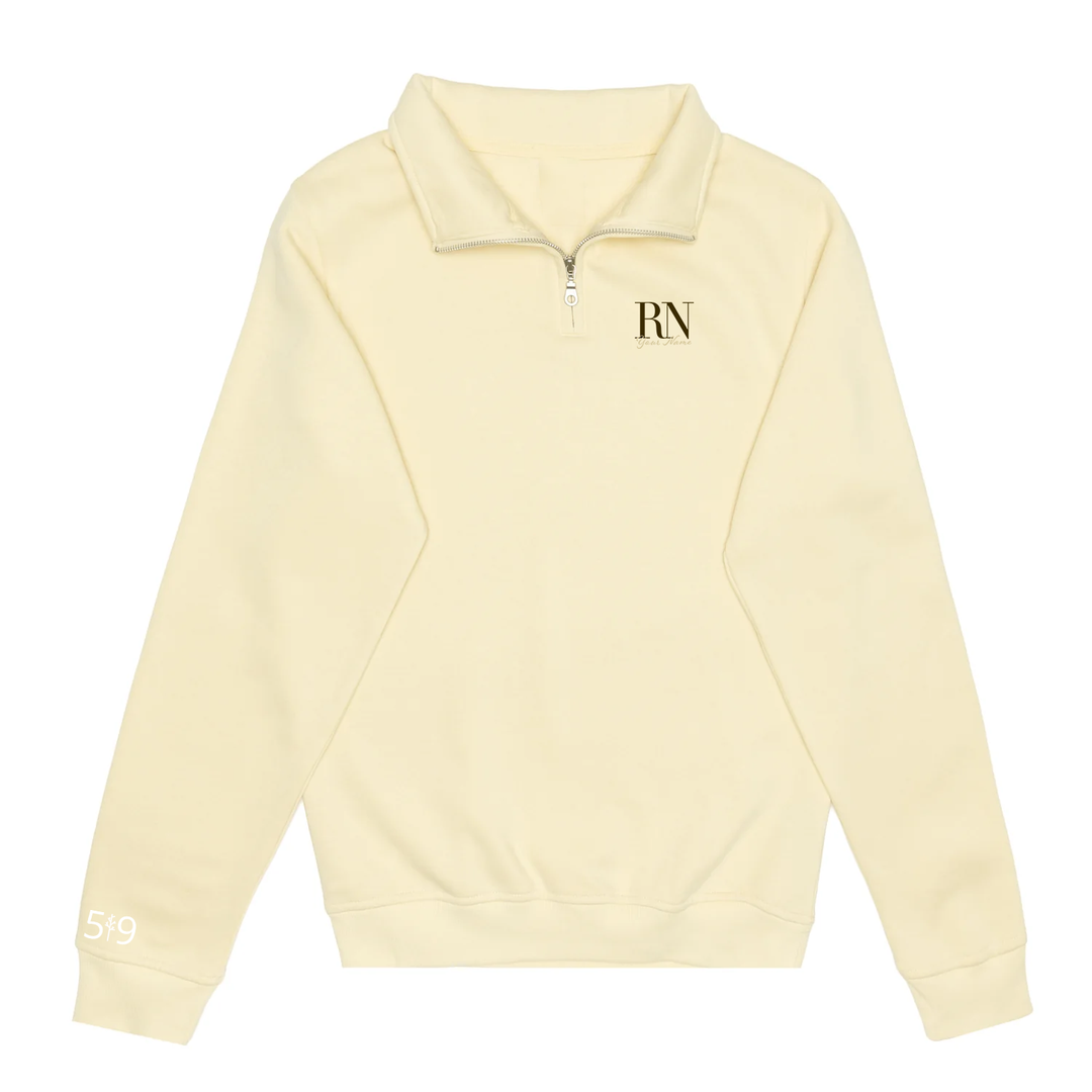 RN EMBROIDERED 1/4 ZIP (UNISEX)