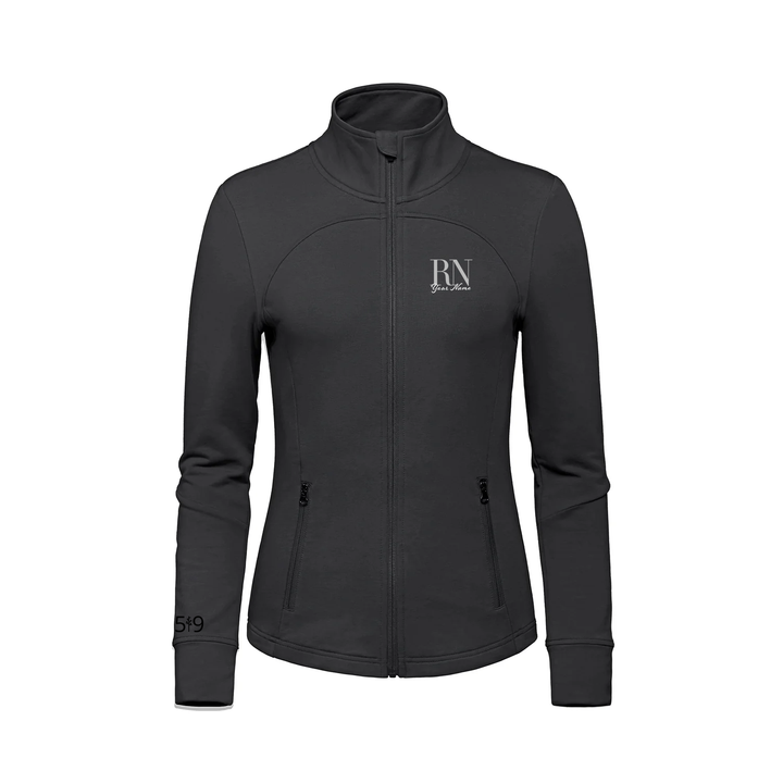 RN EMBROIDERED FRENCH TERRY ZIP-UP (WOMENS)