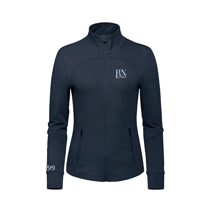 RN EMBROIDERED FRENCH TERRY ZIP-UP (WOMENS)