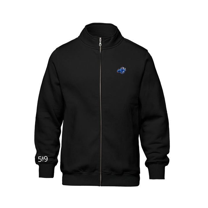 RIVERSIDE EMBROIDERED ZIP-UP SWEATER (UNISEX)