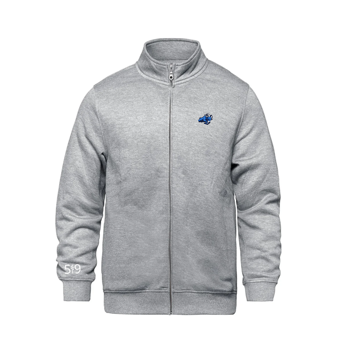 RIVERSIDE EMBROIDERED ZIP-UP SWEATER (UNISEX)