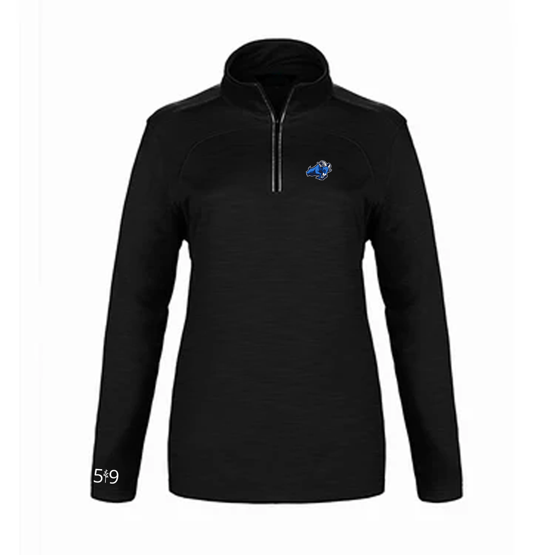 RIVERSIDE EMBROIDERED PREMIUM ATHLETIC 1/4 ZIP (WOMENS)