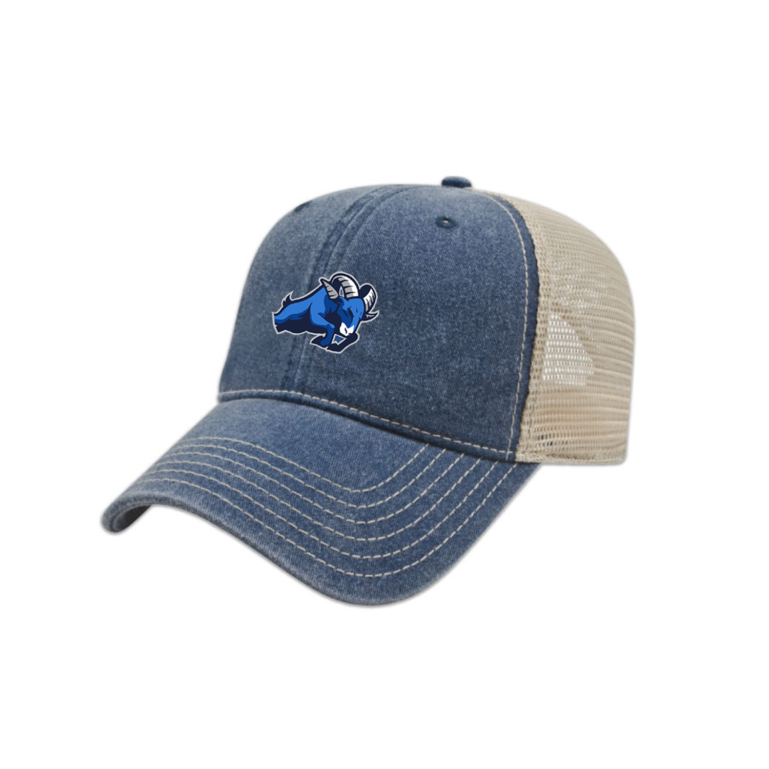 RIVERSIDE EMBROIDERED VINTAGE TRUCKER CAP – 519 Clothing Co.