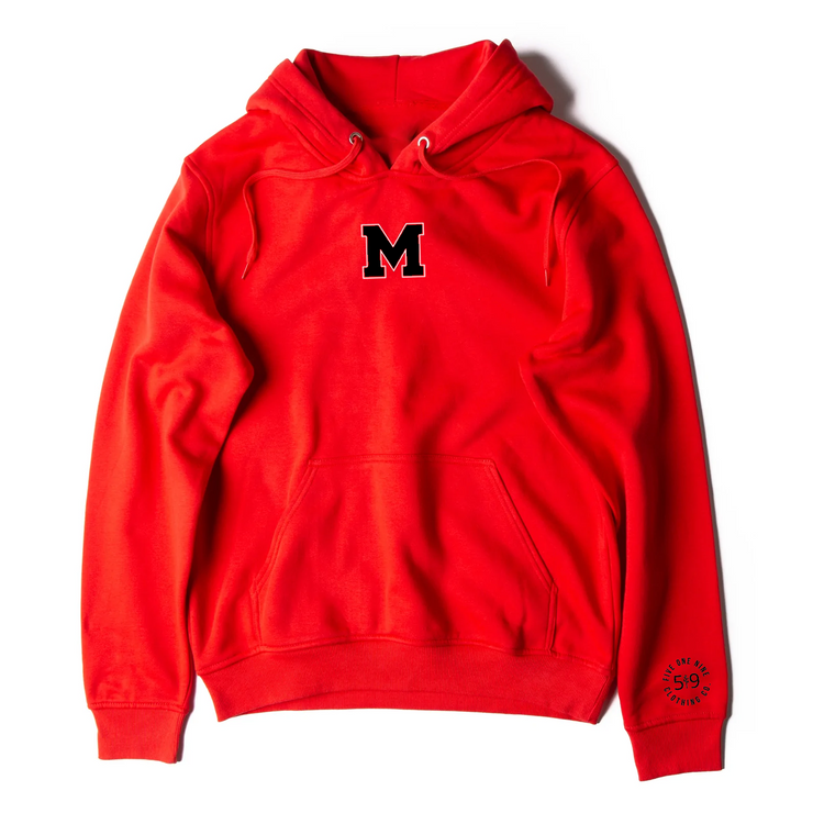 MEDWAY COWBOYS EMBROIDERED "M" HOODIE (UNISEX)