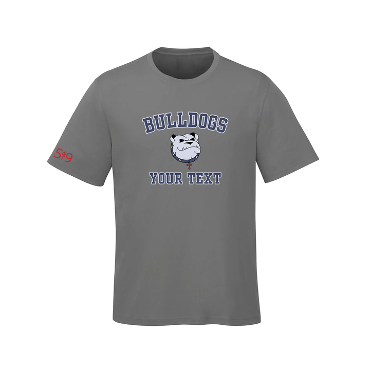 BULLDOGS CUSTOMIZABLE ATHLETIC TEE (MENS)