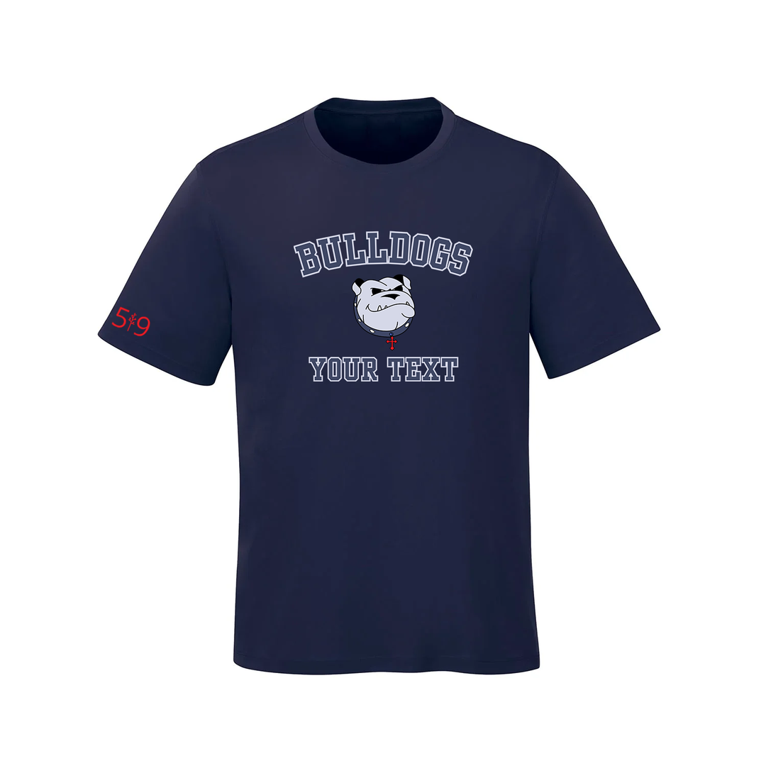BULLDOGS CUSTOMIZABLE ATHLETIC TEE (MENS)