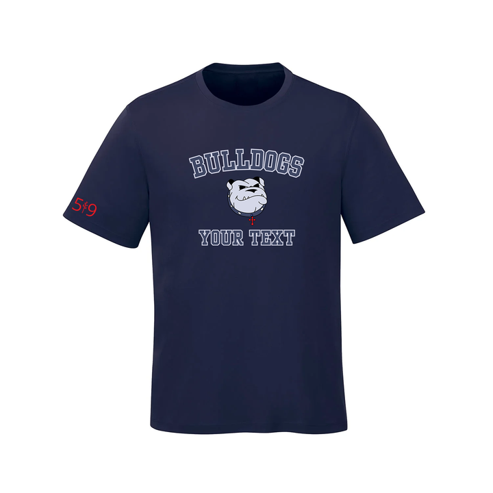 BULLDOGS CUSTOMIZABLE ATHLETIC TEE (MENS)