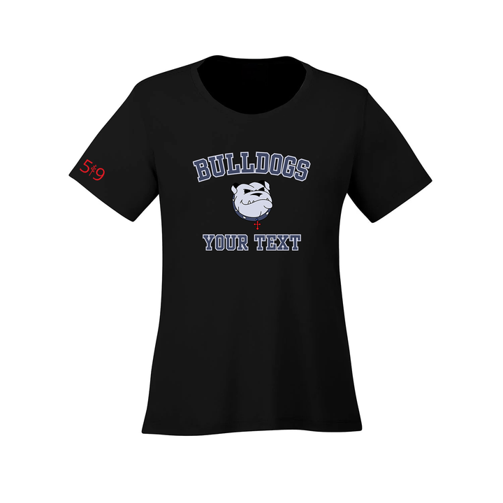 BULLDOGS CUSTOMIZABLE ATHLETIC TEE (WOMENS)
