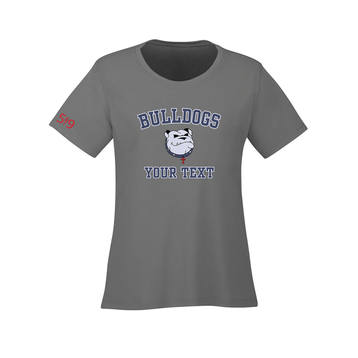 BULLDOGS CUSTOMIZABLE ATHLETIC TEE (WOMENS)
