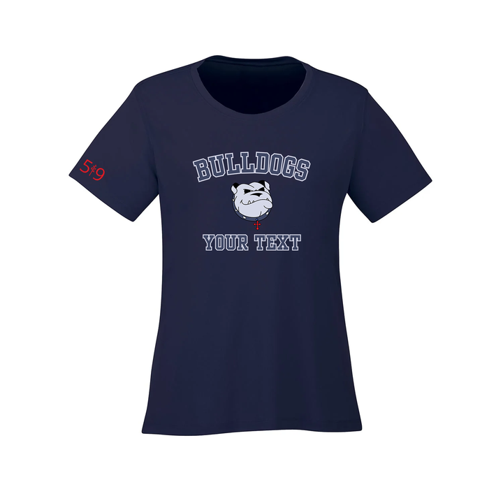 BULLDOGS CUSTOMIZABLE ATHLETIC TEE (WOMENS)