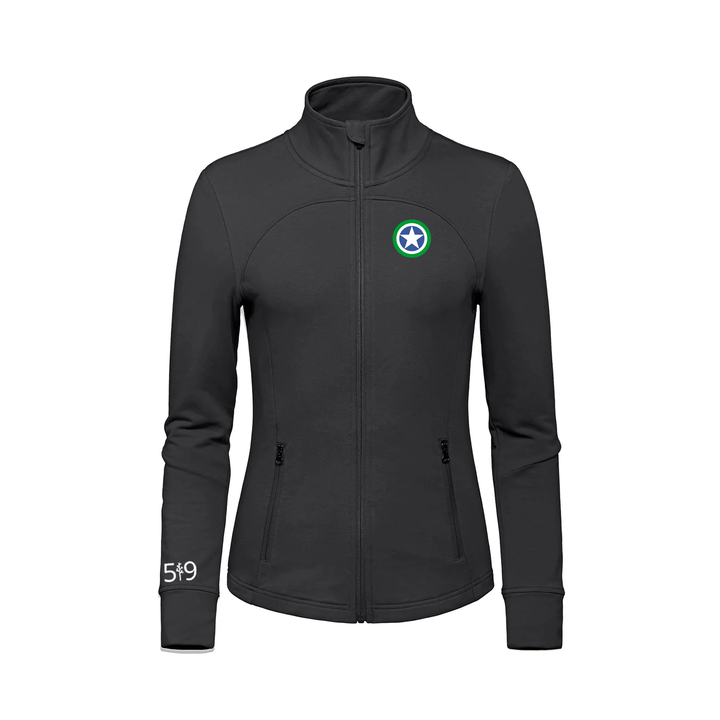 SPRINGBANK EMBROIDERED FRENCH TERRY ZIP-UP (WOMENS)