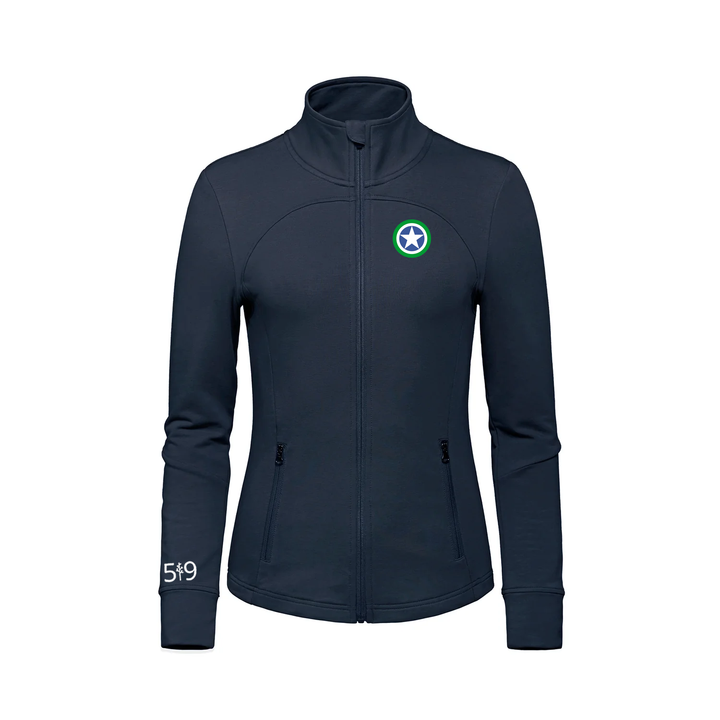 SPRINGBANK EMBROIDERED FRENCH TERRY ZIP-UP (WOMENS)