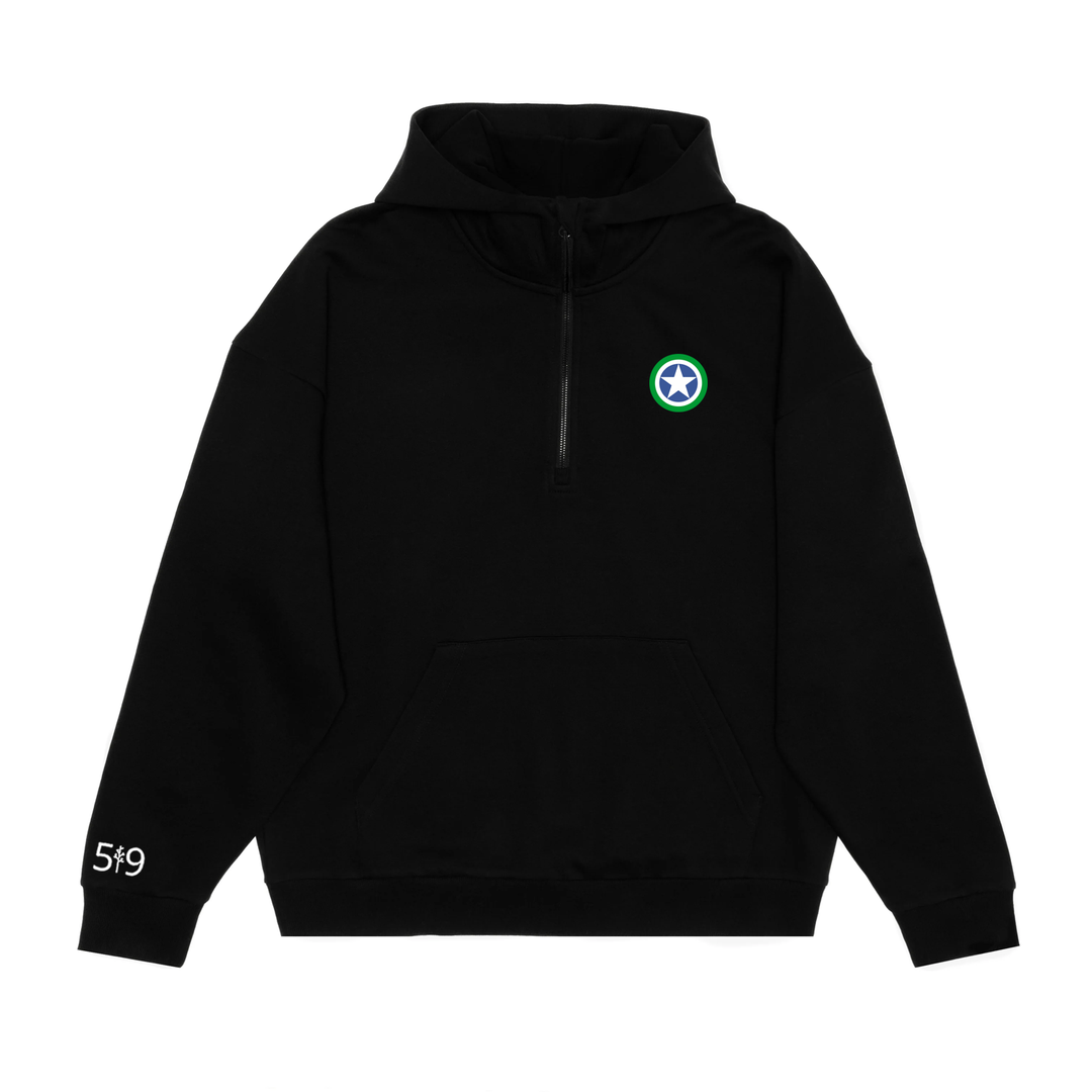 SPRINGBANK EMBROIDERED SCUBA 1/2 ZIP HOODIE (UNISEX)