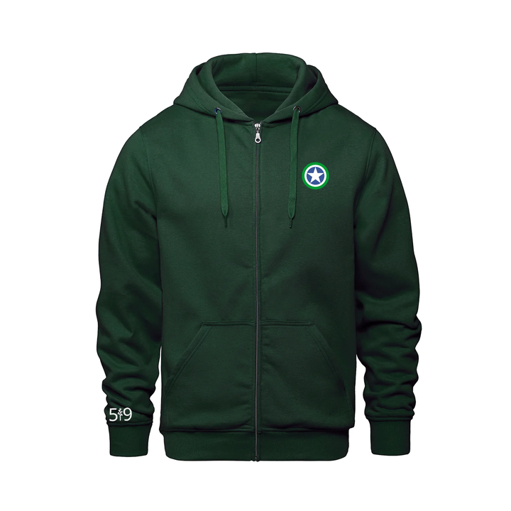 SPRINGBANK EMBROIDERED ZIP-UP HOODIE (UNISEX)