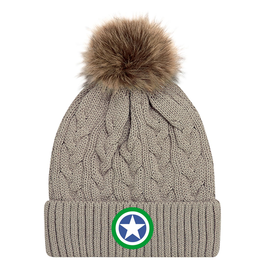 SPRINGBANK EMBROIDERED FAUX FUR TOQUE