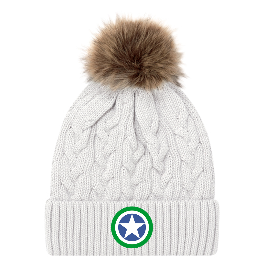 SPRINGBANK EMBROIDERED FAUX FUR TOQUE
