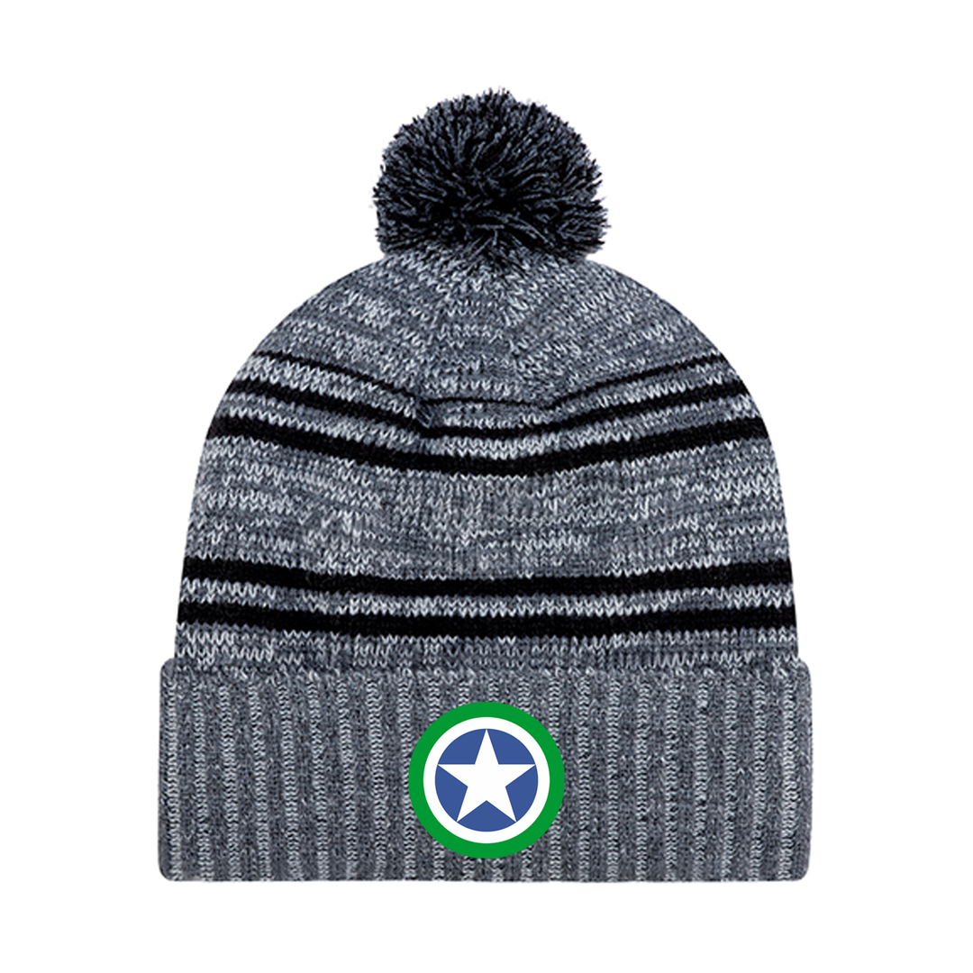 SPRINGBANK EMBROIDERED POM-POM TOQUE