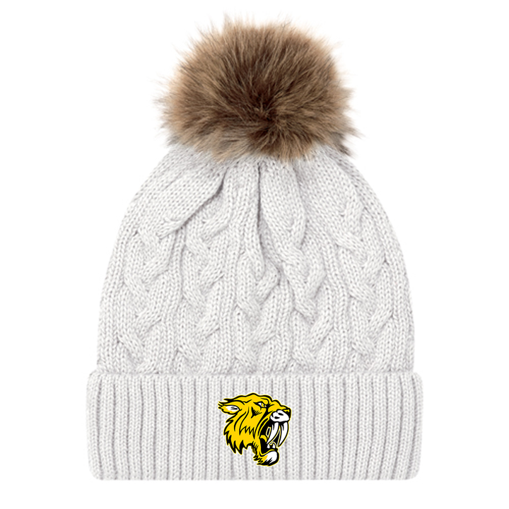 SUMMERS' CORNERS EMBROIDERED FAUX FUR TOQUE