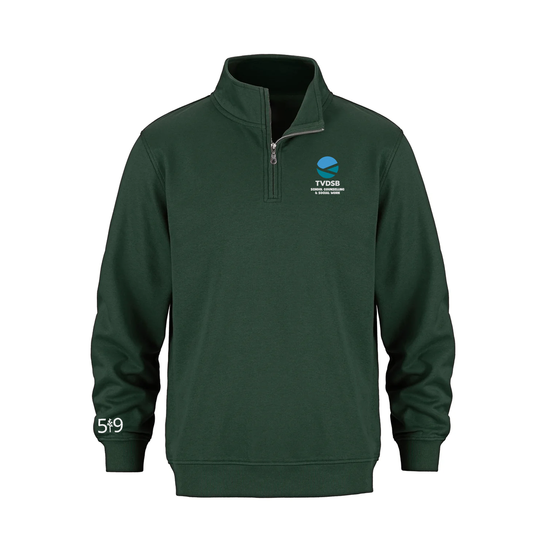 SCHOOL COUNSELLING AND SOCIAL WORK EMBROIDERED 1/4 ZIP (UNISEX)