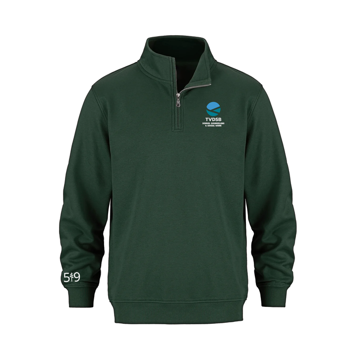 SCHOOL COUNSELLING AND SOCIAL WORK EMBROIDERED 1/4 ZIP (UNISEX)
