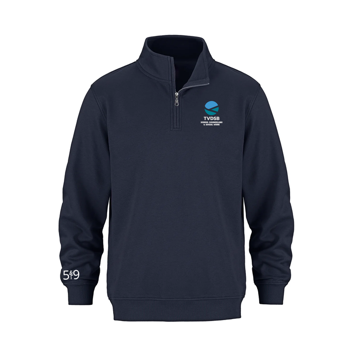 SCHOOL COUNSELLING AND SOCIAL WORK EMBROIDERED 1/4 ZIP (UNISEX)