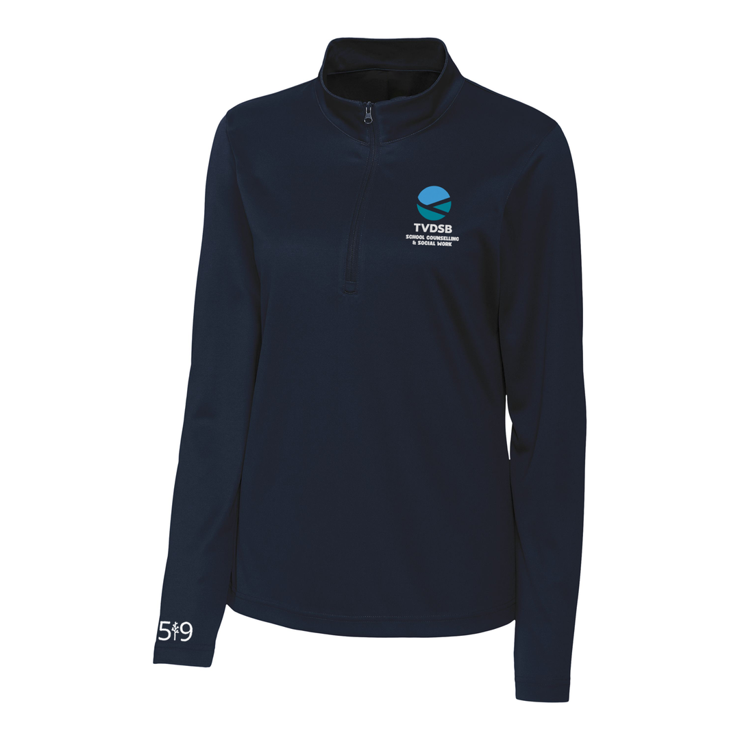 SCHOOL COUNSELLING AND SOCIAL WORK ATHLETIC 1/4 ZIP (WOMENS)