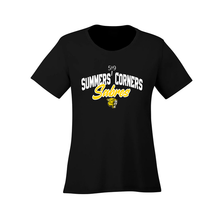SUMMERS' CORNER SABRES ATHLETIC TEE (WOMENS)