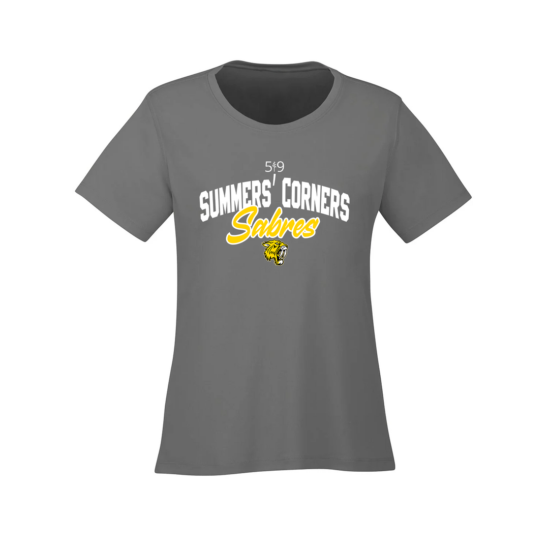SUMMERS' CORNER SABRES ATHLETIC TEE (WOMENS)