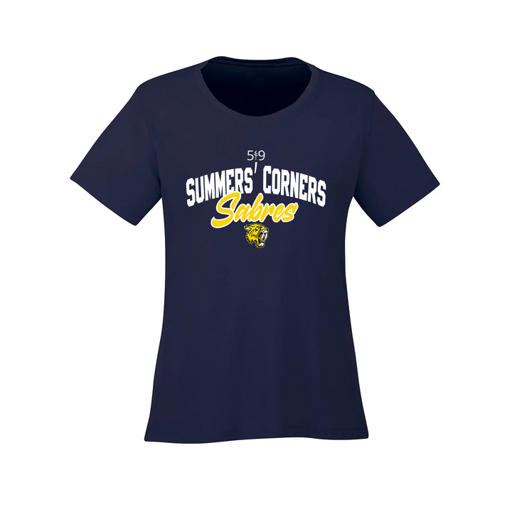 SUMMERS' CORNER SABRES ATHLETIC TEE (WOMENS)
