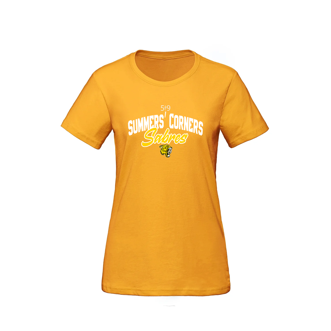 SUMMERS' CORNER SABRES TEE (WOMENS)