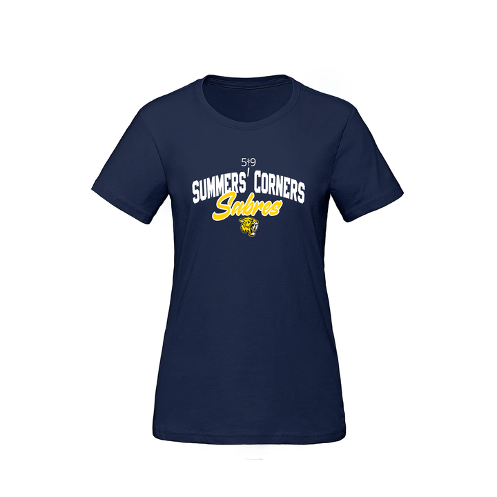 SUMMERS' CORNER SABRES TEE (WOMENS)