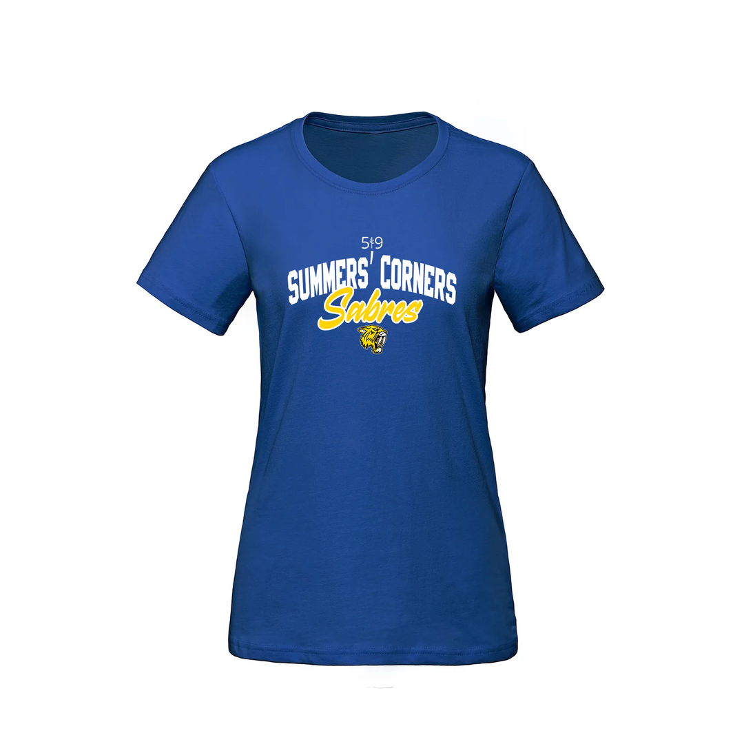 SUMMERS' CORNER SABRES TEE (WOMENS)