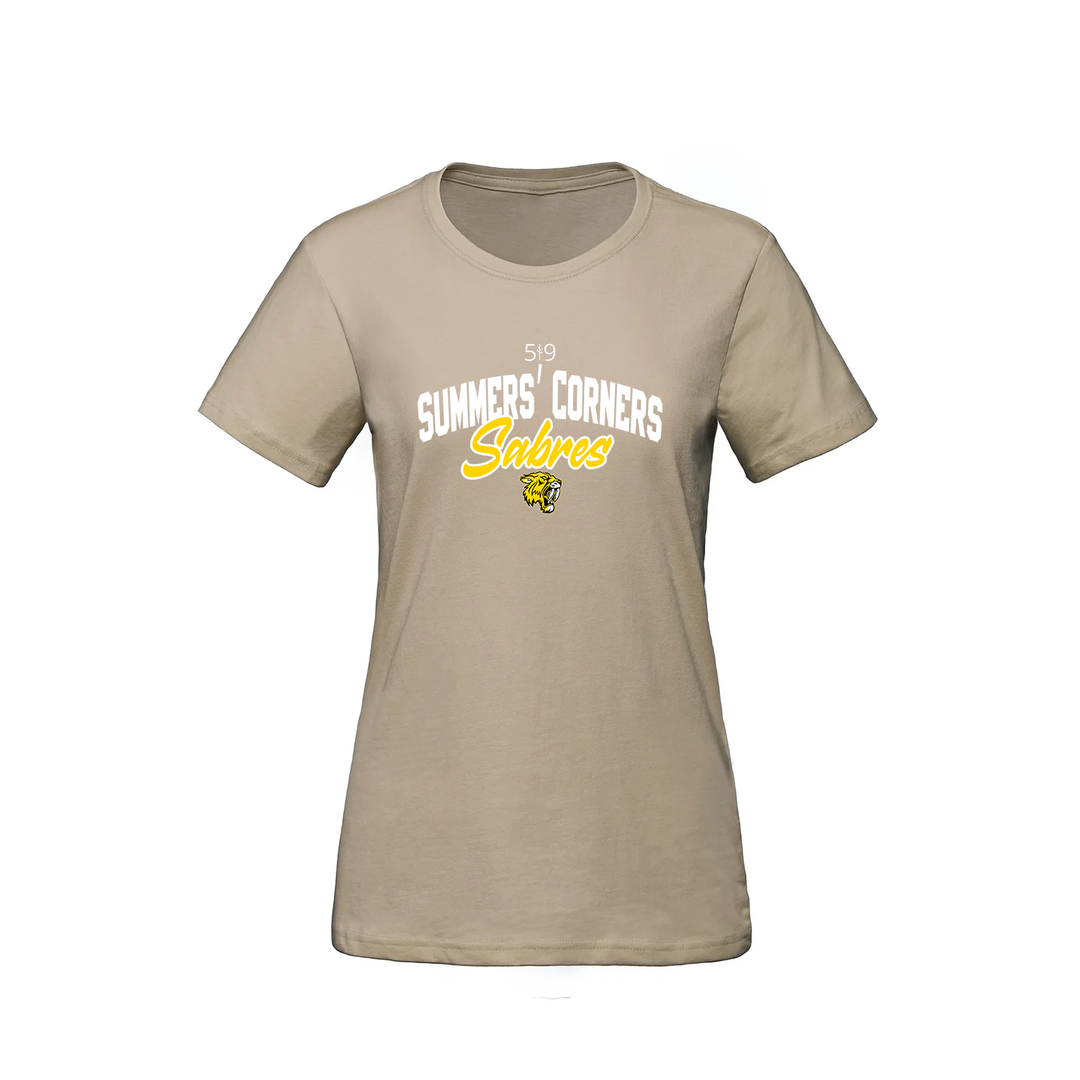 SUMMERS' CORNER SABRES TEE (WOMENS)