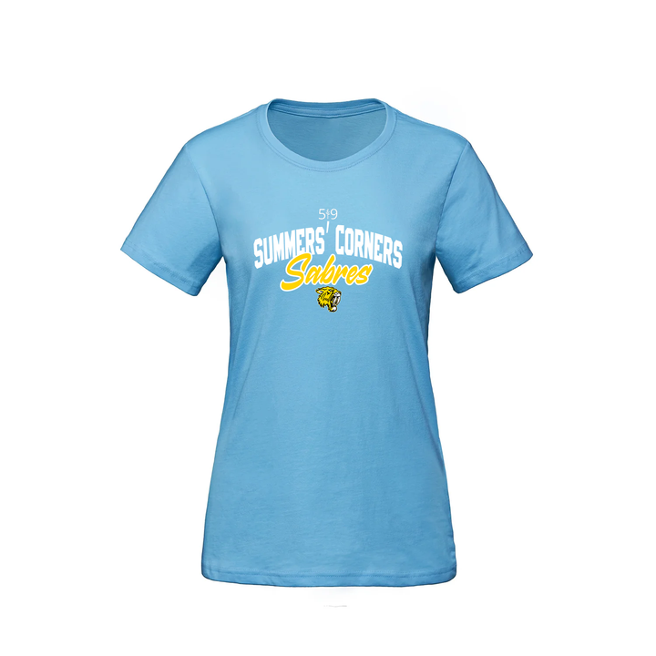 SUMMERS' CORNER SABRES TEE (WOMENS)