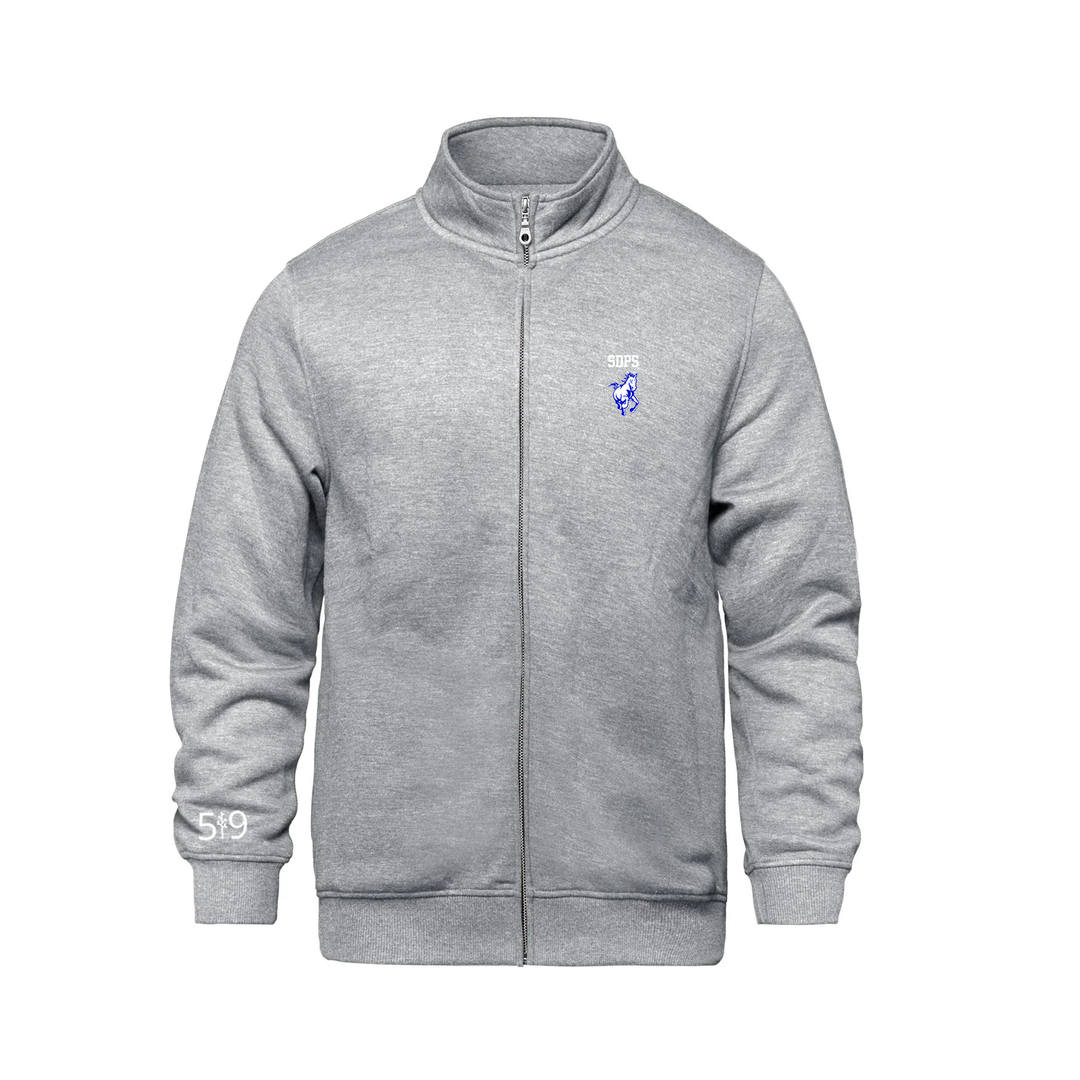SOUTH DORCHESTER EMBROIDERED ZIP-UP SWEATER (UNISEX)