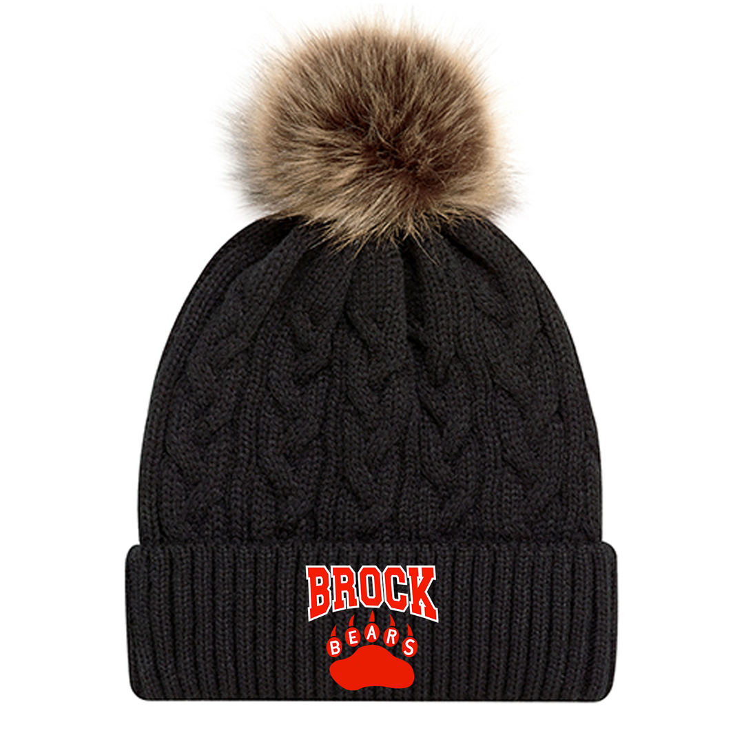 SIR ISAAC BROCK EMBROIDERED FAUX FUR TOQUE