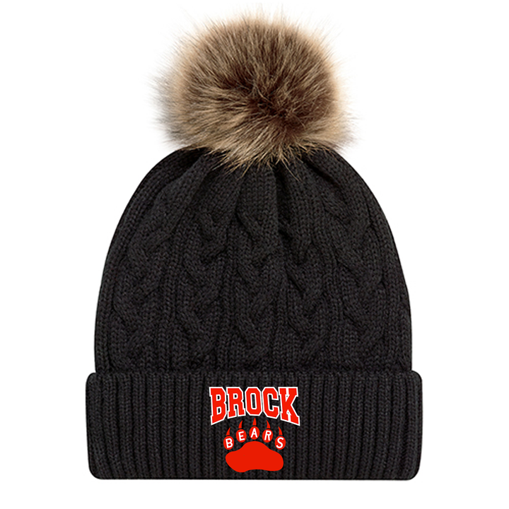 SIR ISAAC BROCK EMBROIDERED FAUX FUR TOQUE
