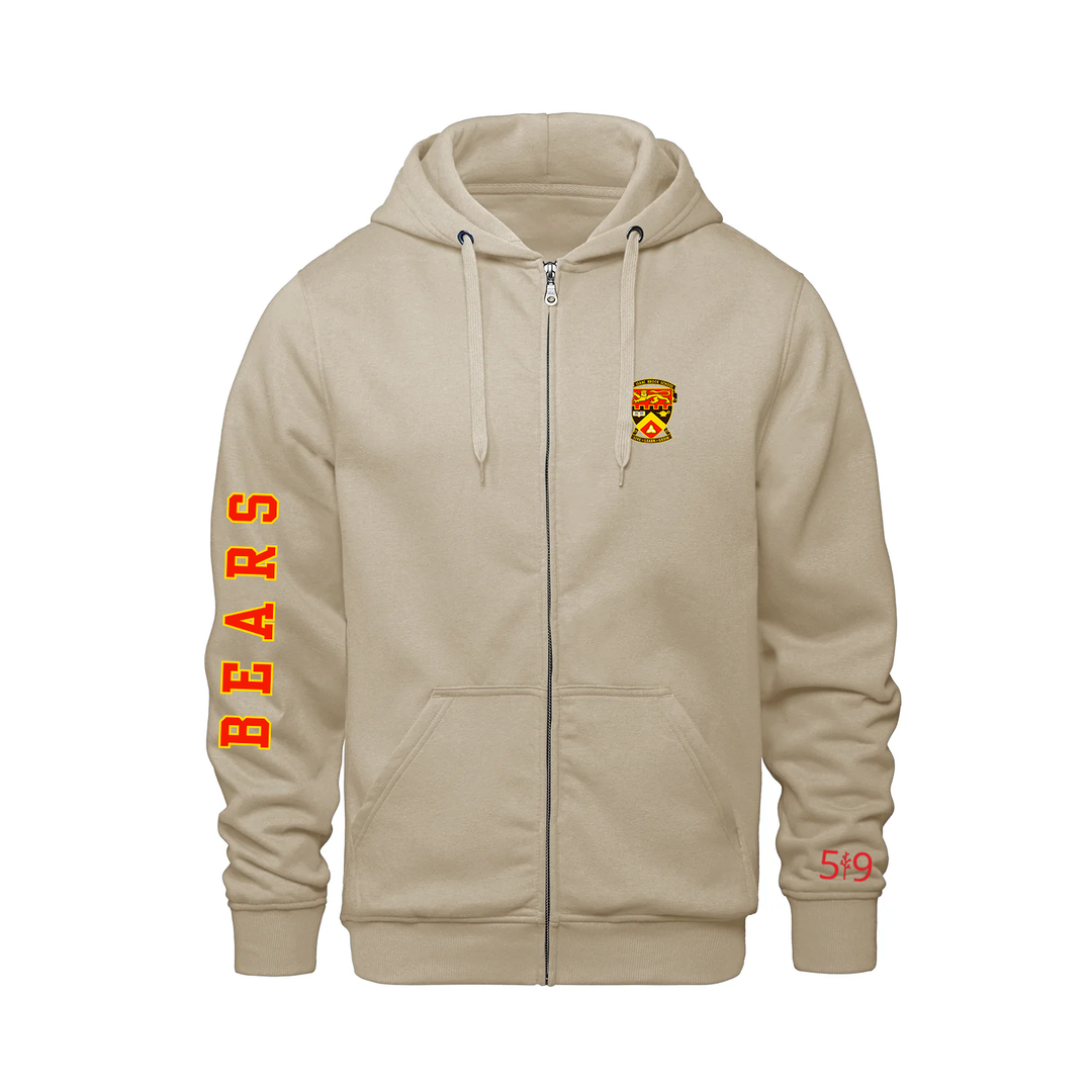SIR ISAAC BROCK SLEEVE ZIP-UP HOODIE (UNISEX)