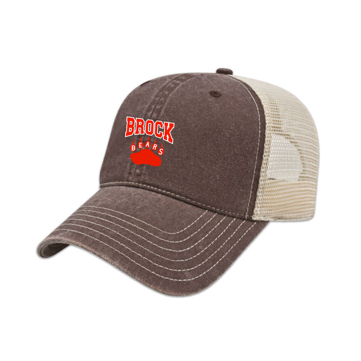 SIR ISAAC BROCK EMBROIDERED VINTAGE TRUCKER CAP