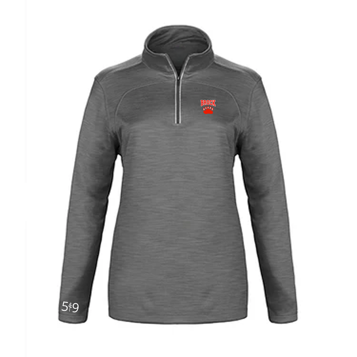 SIR ISAAC BROCK EMBROIDERED PREMIUM ATHLETIC 1/4 ZIP (WOMENS)