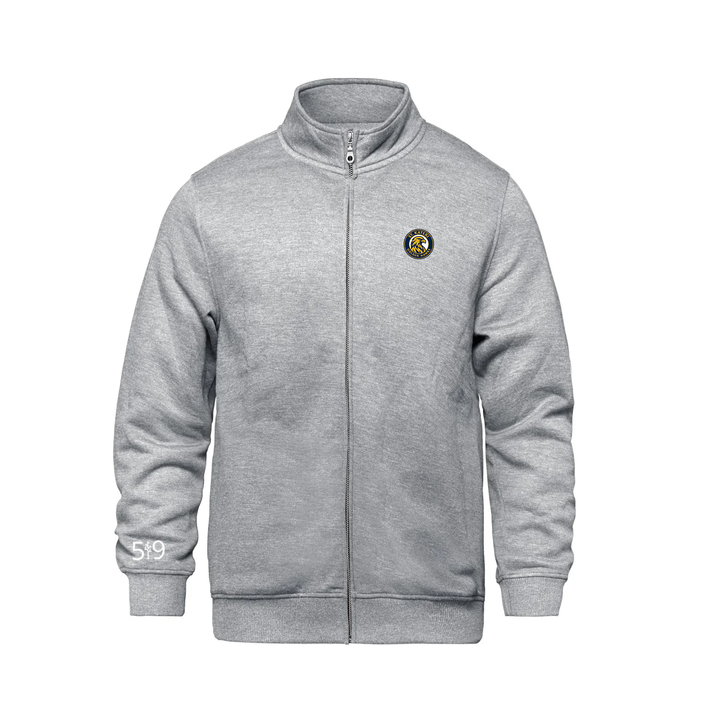 ST. KATERI EMBROIDERED ZIP-UP SWEATER (UNISEX)