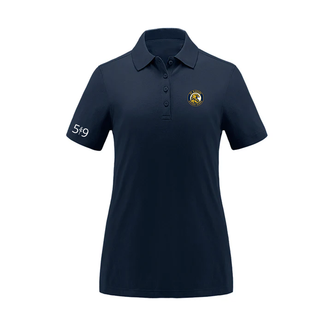 ST. KATERI EMBROIDERED PIQUE POLO (WOMENS)