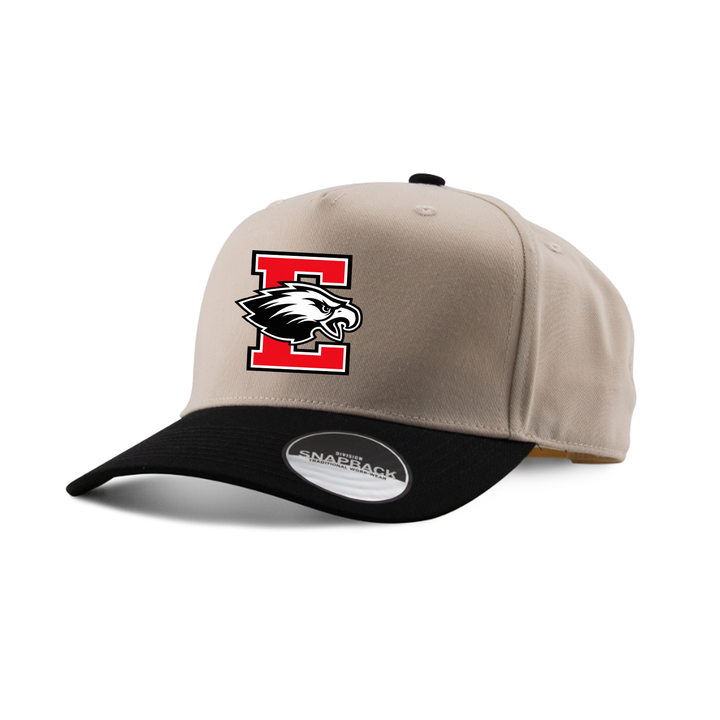 ST MARGUERITE EMBROIDERED TWO-TONE PANEL CAP